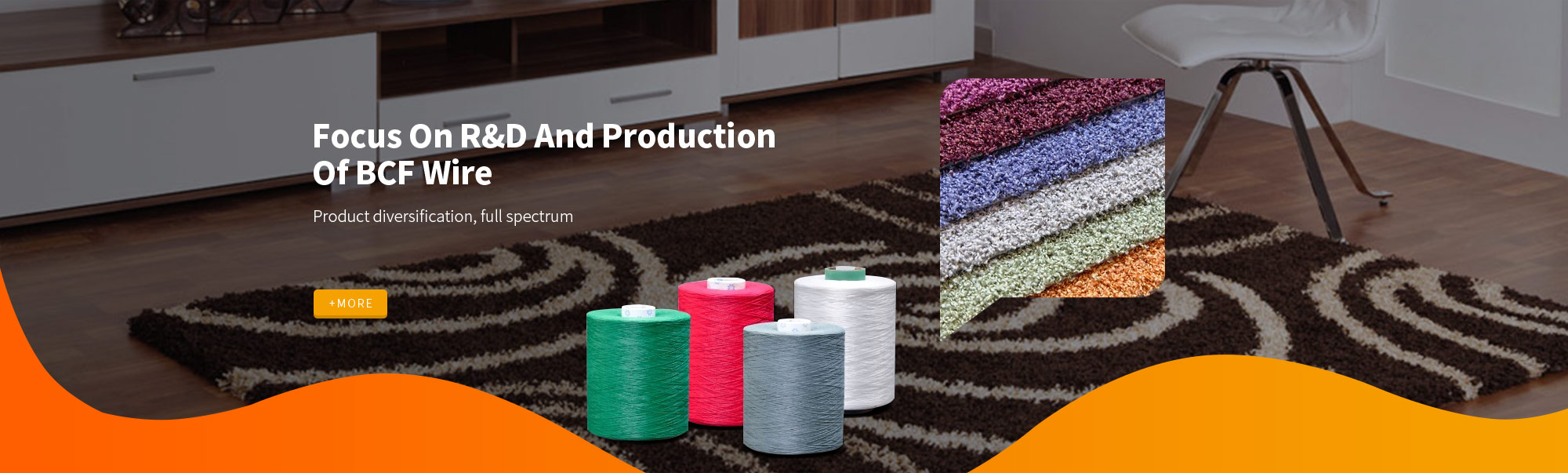 polypropylene BCF yarn，polypropylene twisted yarn，Polypropylene carpet yarn， polypropylene bulk yarn，Nantong Chuangjia New Materials Co., Ltd.